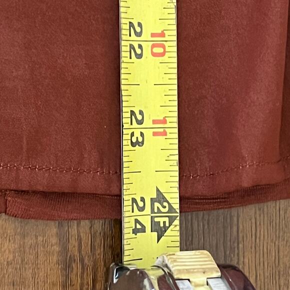 Dolan Left Coast Collection Brown Baby Doll Top with 3/4 Length Sleeves Small - Picture 11 of 11